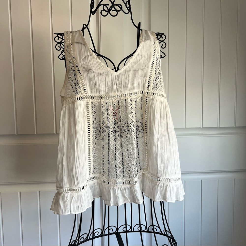 Chelsea & Violet Lace Babydoll Tank